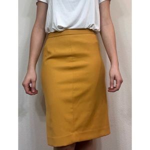 Mustard Yellow Pencil Skirt